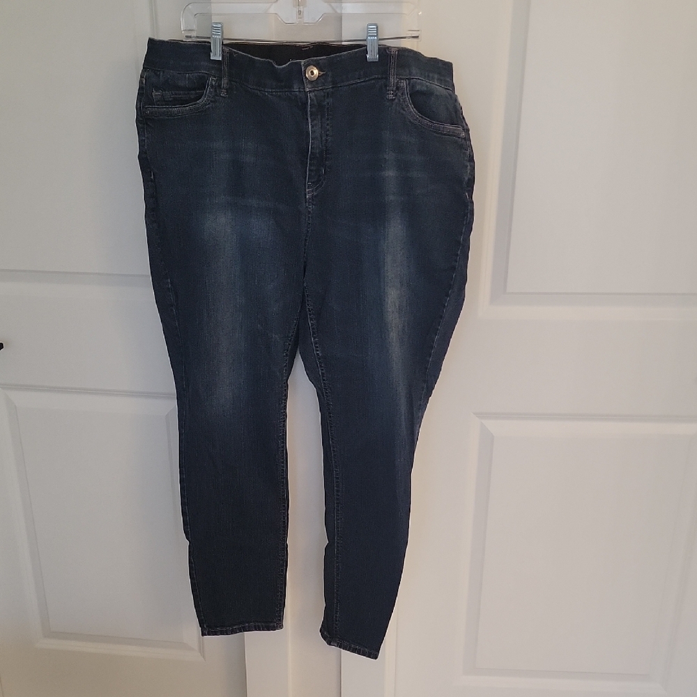 Liz Claiborne Dark Blue Straight Leg Jeans